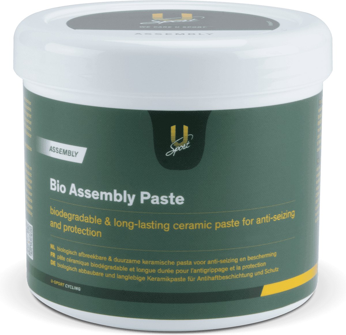 U-Sport Bio Assembly Paste - 400 ml - Biologisch Afbreekbare Montagepasta - Voorkomt Kraken & Vastlopen