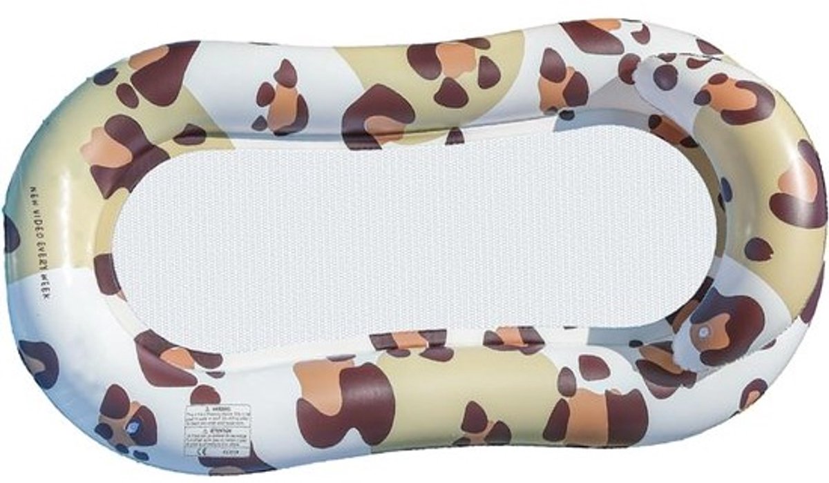 Opblaasbare ligstoel - Zomerbed drijvend - Ontspanning aan water - Steunende rugleuning gaas - 141x72cm - Stijl B