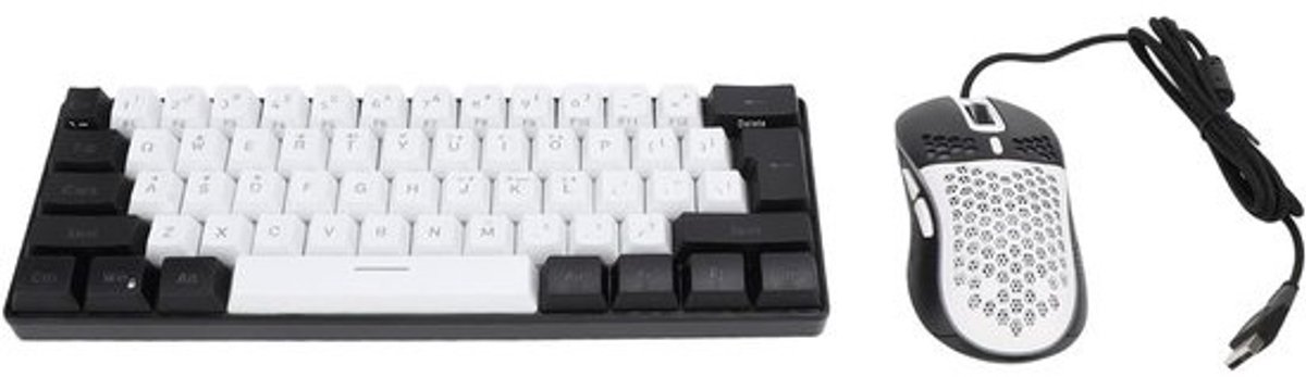 Compact Toetsenbord - Gaming Toetsenbord - Productief Werken - Mechanisch Gevoel - 61 Toetsen - RGB Verlicht