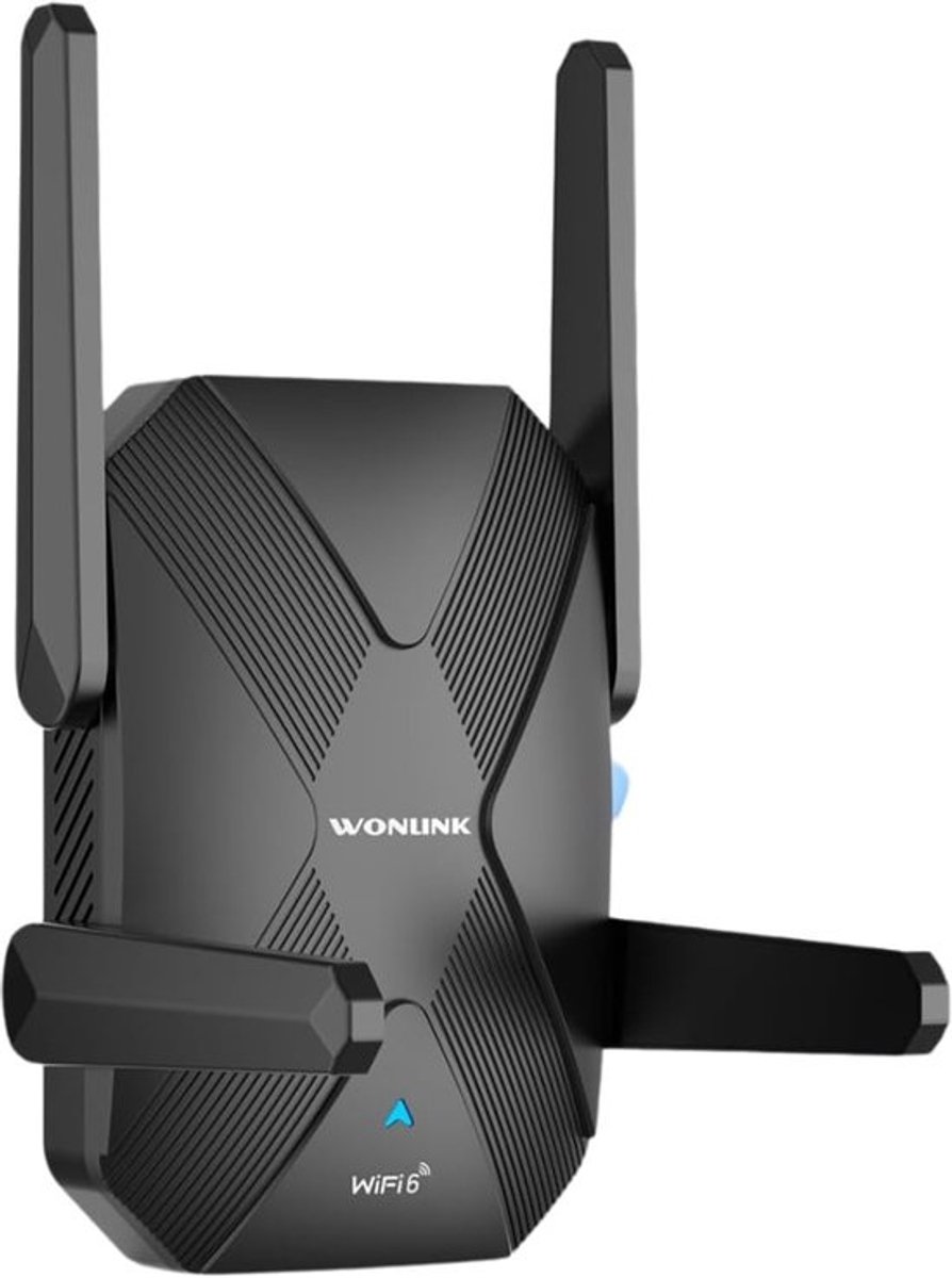 Wifi Repeater - Wifi Versterker - Netwerk Uitbreiding - Dual Band AX1500 - 15 x 12.5 cm - Zwart