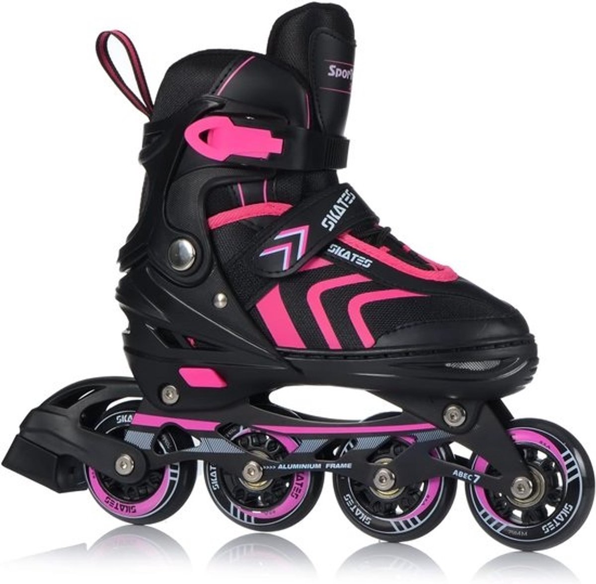 Schoenen 4-in-1 - Skeelers Kinderen - Veelzijdig Gebruik - Verstelbaar Groeiend - Maat 29-43 - Roze