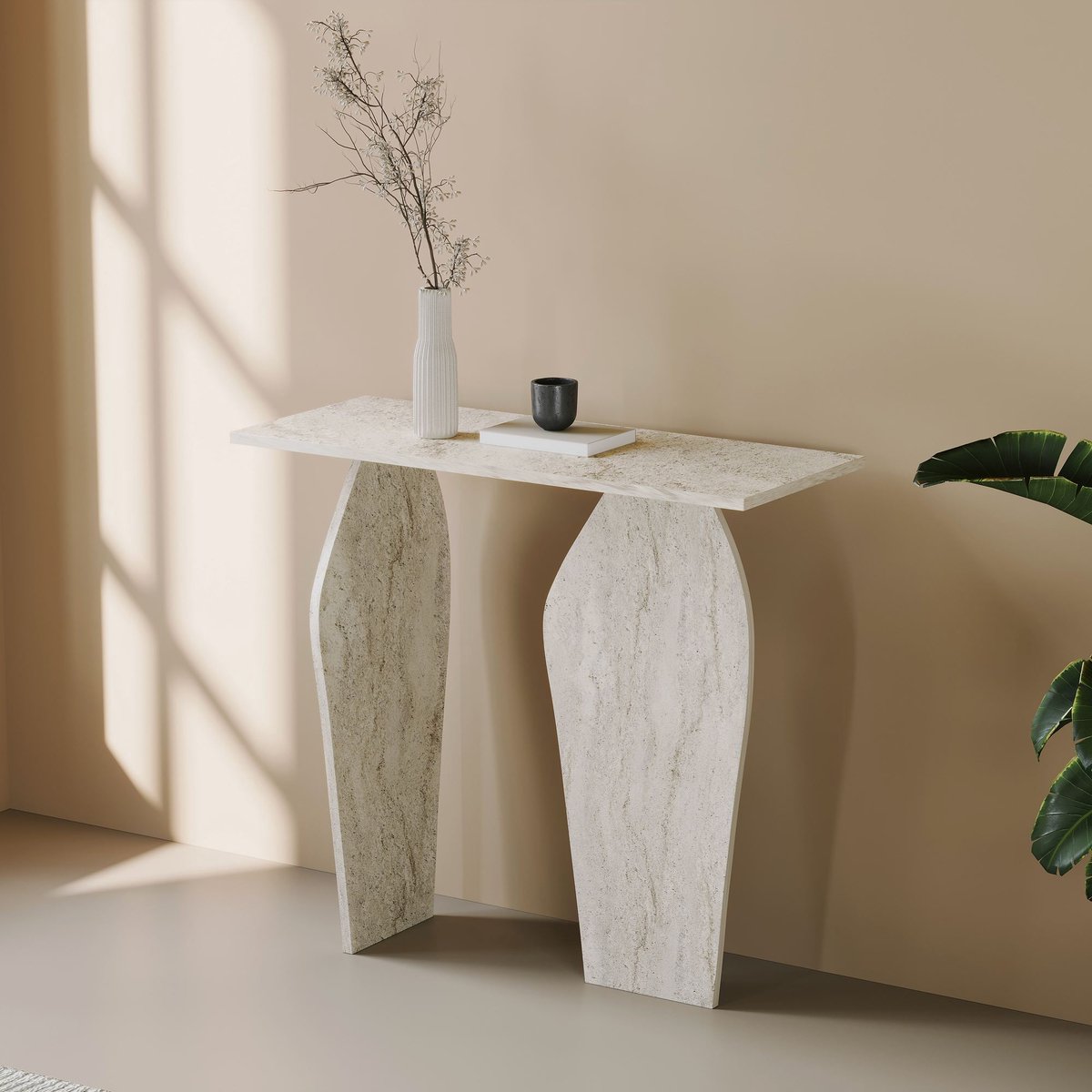 Asir - Ladekast - Travertijn - 107 x 47 x 12 cm