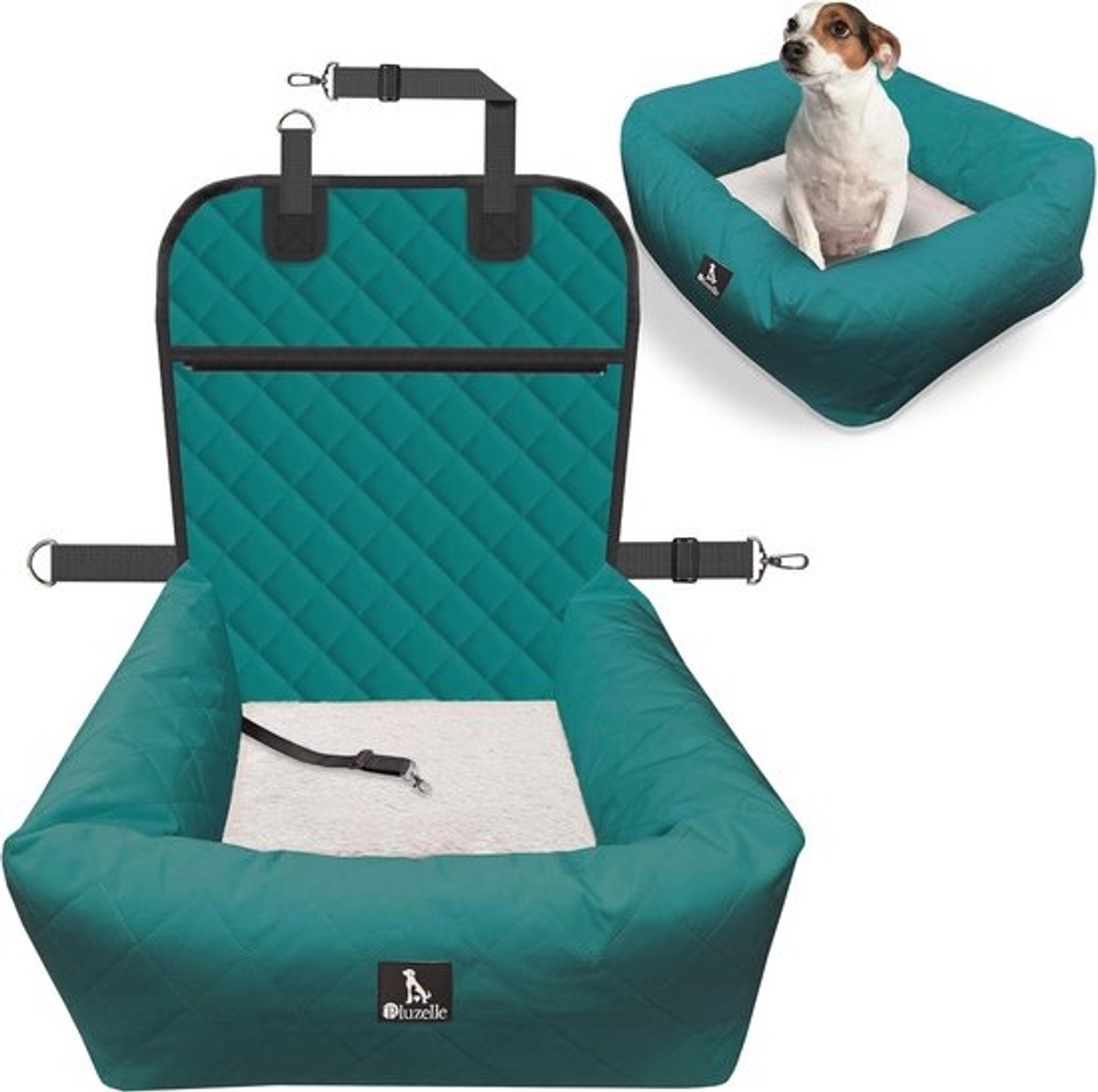 Hondenstoeltje en Hondenbed 2-in-1 voor Kleine en Middelgrote Honden - Waterdichte, Afneembare, Wasbare Hoes