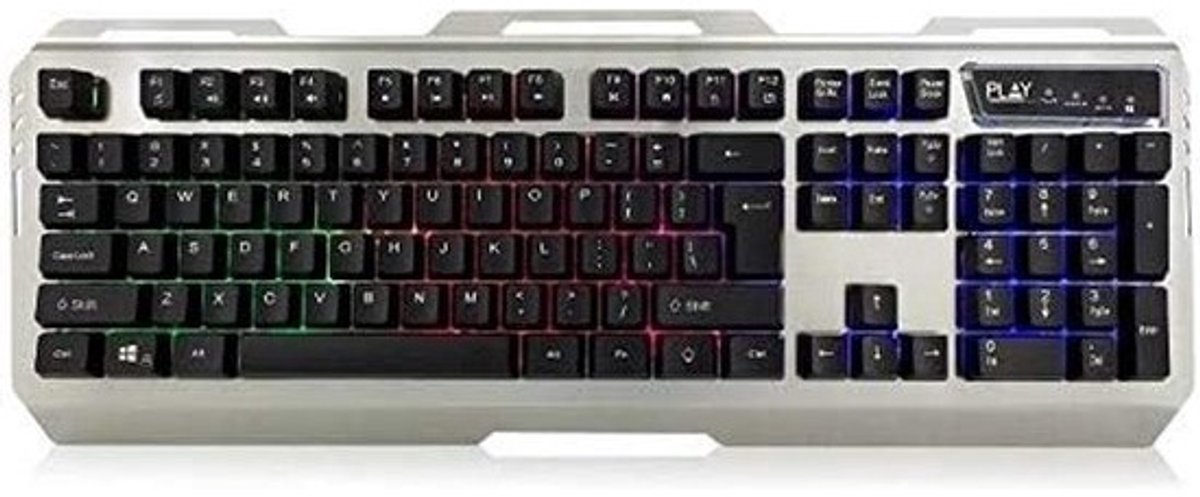 Verlicht Metalen Gaming Toetsenbord QWERTZ - Anti-Ghosting & Multimedia Toetsen