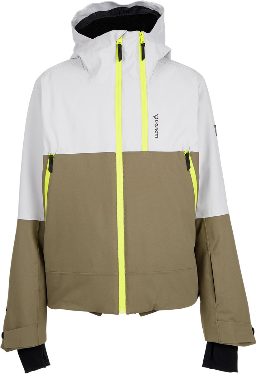 Brunotti Kany Skijas Jongens Dusky Ski Jas Wintersport 15K Ademend en Waterdicht 3M Thinsulate Groen