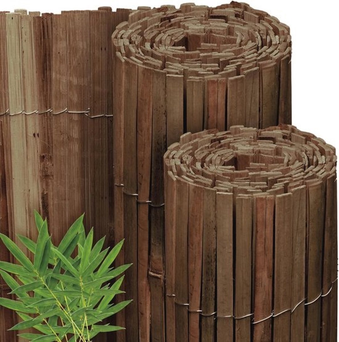 Bamboe Privacy Scherm Donkerbruin 140x600 cm - Weerbestendig Natuurlijke Bescherming voor Tuin en Balkon