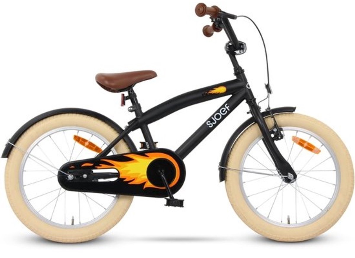 Kinderfiets 18 inch voor Jongens | Geschikt voor 5-7 jaar | Verstelbaar Zadel en Stuur
