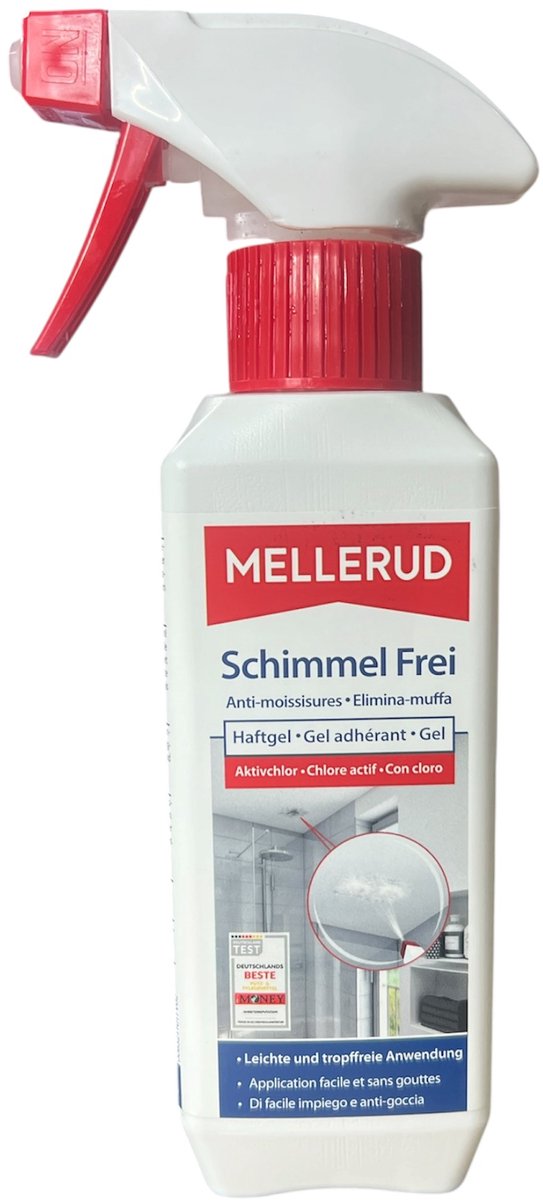 Mellerud Schimmelvrij Vochtwerend, Elimineert Schimmel, Hechtgel Bevat Chloor 250ml Met Pomp