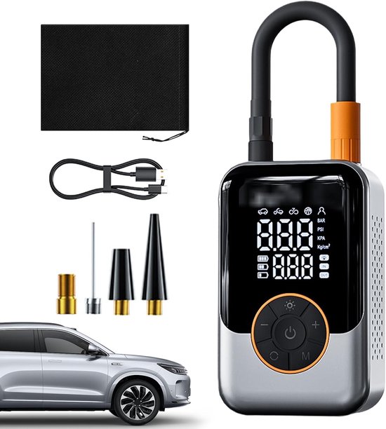 Auto Tire Inflator, Wireless Air Pump voor Car Tires, 2,9 inch draagbare — afbeelding 3