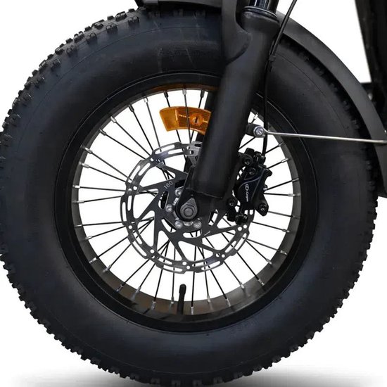 Ebikekopen.com Fatbike V20 Mini - Rijklaar - Nieuwste Model - Hydraulische remmen - 2026/2027 Model - Incl. Slot - Telefoonhouder - Alarmsysteem - Achterrekje - Voetensteuntje - Met Accessoires - Ebike - Elektrische Fiets - QMwheel van Ebikekopen.com — afbeelding 5