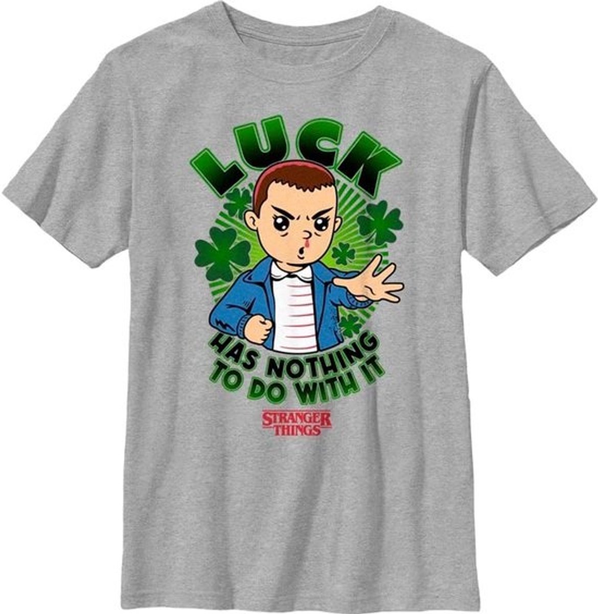 Kinder T-shirt - Korte Mouwen Top - Vrije Tijd - Officiële Licentie - Maat S - Grijs