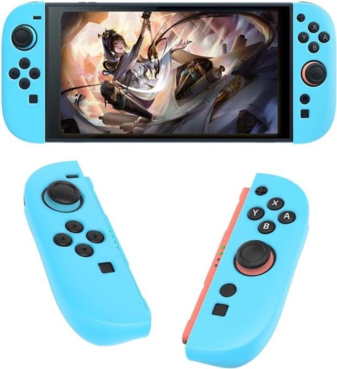Controller Beschermhoes - Joy-Con Covers - Gaming Bescherming - Verbeterde Grip - 115x75mm - Blauw