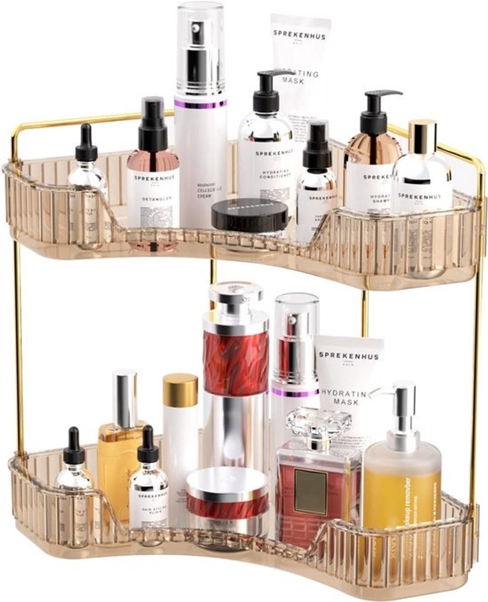 Make-up Organizer - Cosmetica Opberger - Snel Vinden - Draaibaar Ontwerp - 83 Inches - Amber