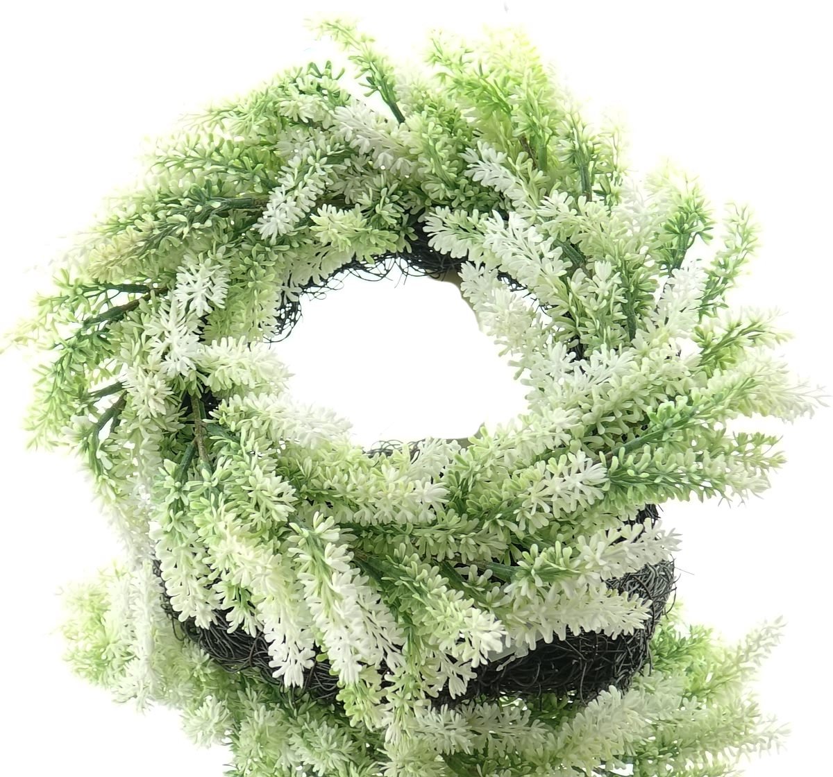 DPI Lavendelkrans Crèmewit Ø 30 cm - Kunstplanten