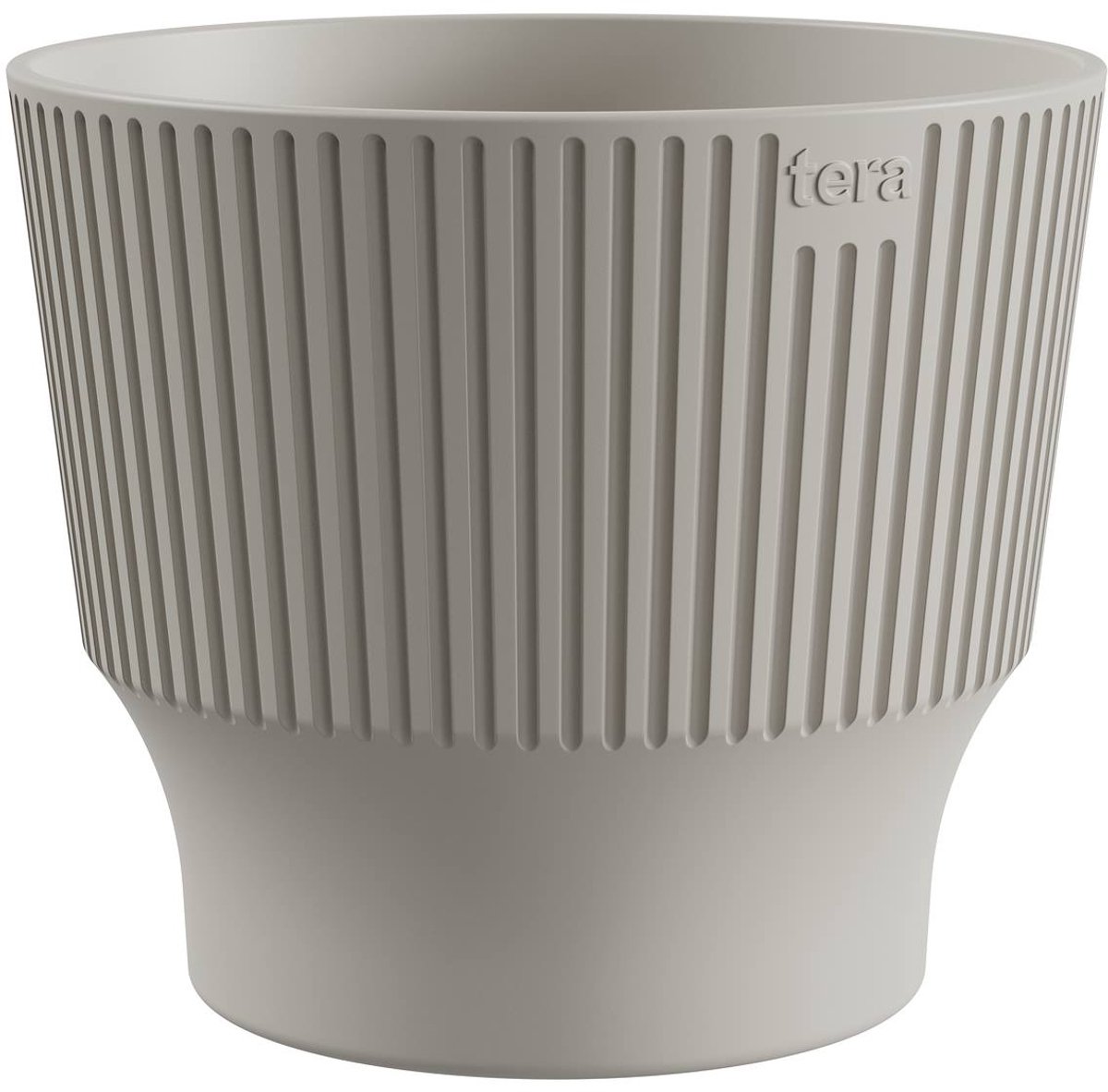 tera Plantenpot Mini Snow lichtgrijs 13 cm