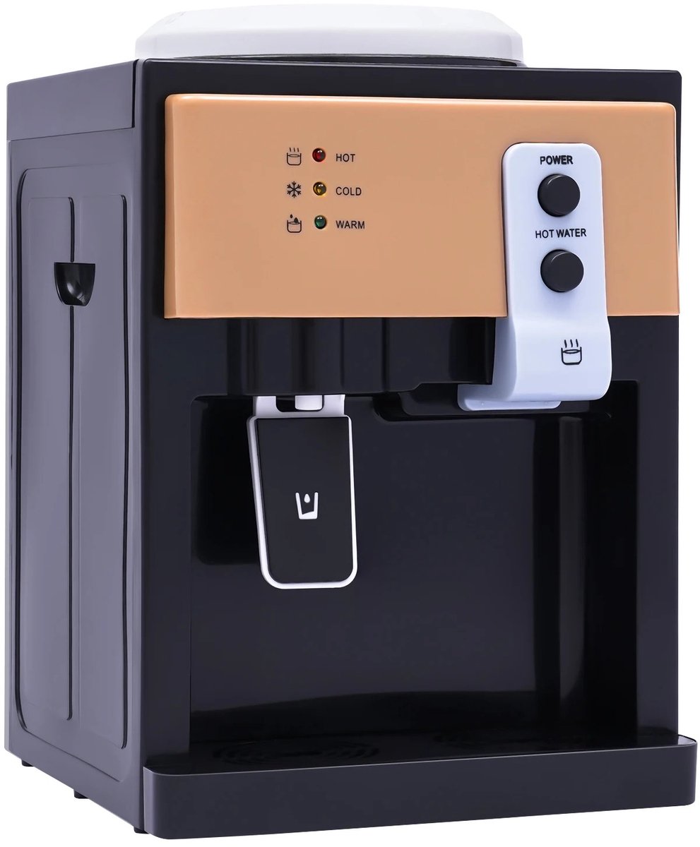 G&G waterdispenser met koud water - Water dispenser heet water - Waterkoeler - Tafelmodel - 22x27x37cm - 8 tot 90° - 500ml