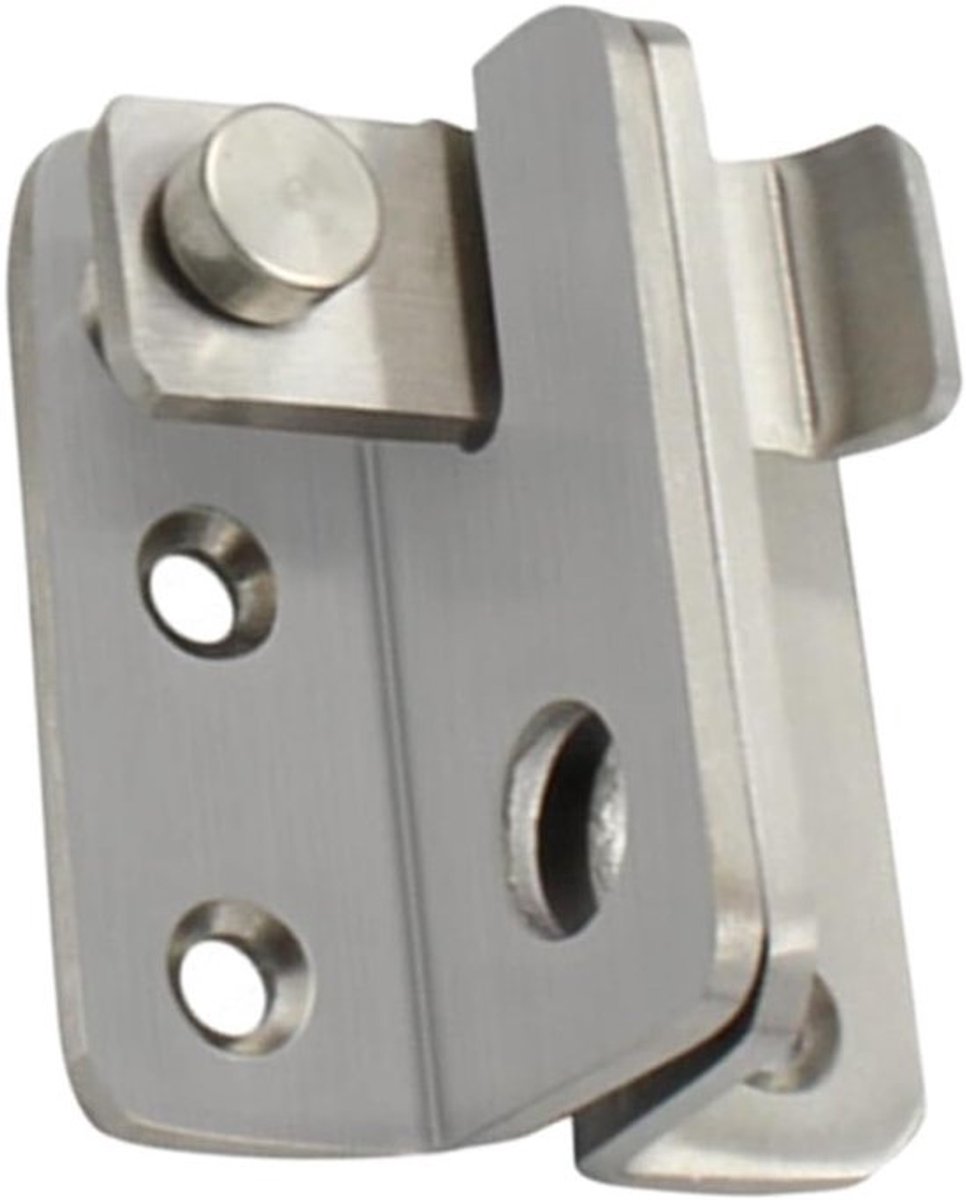 Deurgrendel - Schuifslot Poortslot - Extra Beveiliging - Roestvrij Staal - 6.2x2.9cm - Zilver