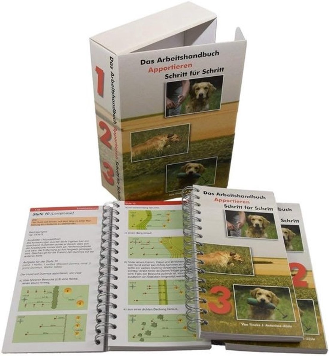 Hondentraining Boek - Apporteertraining Gids - Stap voor stap - Meer dan 700 tekeningen - 550 Pagina's