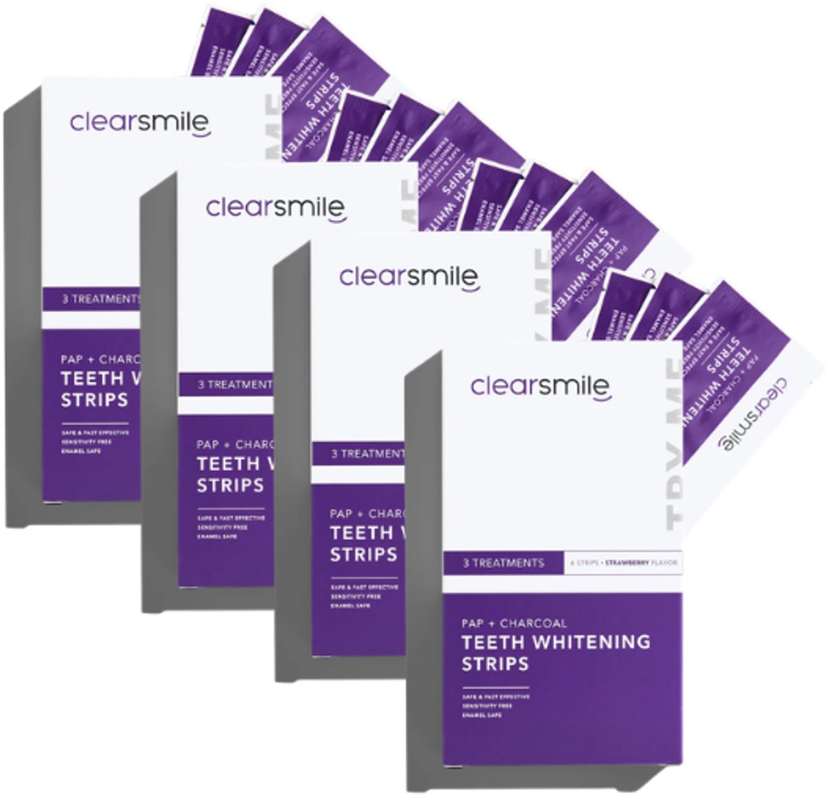 4x Clearsmile PAP+ Whitening Strips - Try Me Pack - 3 Treatments