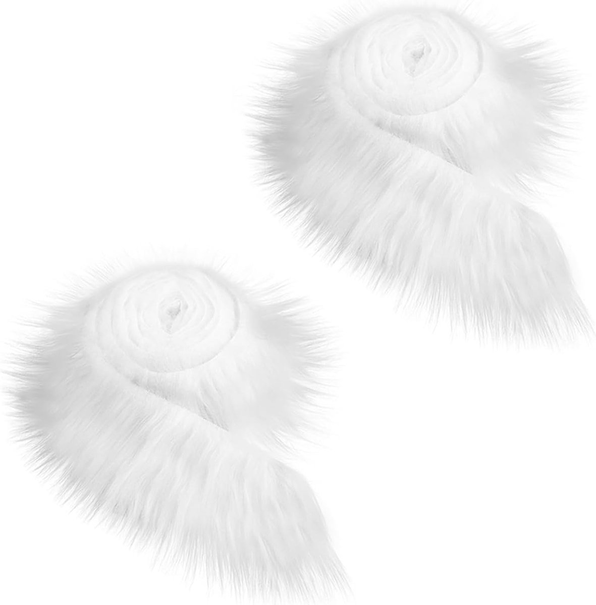 Kerst Faux Fur Ribbons voor Versieringen en Geschenken - Ideaal voor Kerstboom, Kostuums en Decoratie (2)