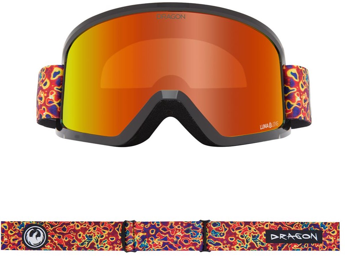 Dragon Alliance DX3 OTG Skibril - Urushi/Yellow Red Ionized