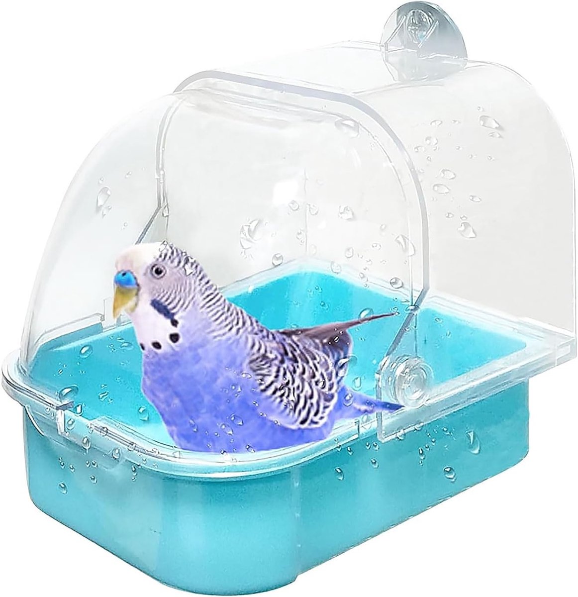 Multifunctionele Hangende Vogelbad voor Kooi - Ideaal voor Kanaries, Parkieten en Papegaaien, Geschikt voor Kleine Vogels en Huisdieren