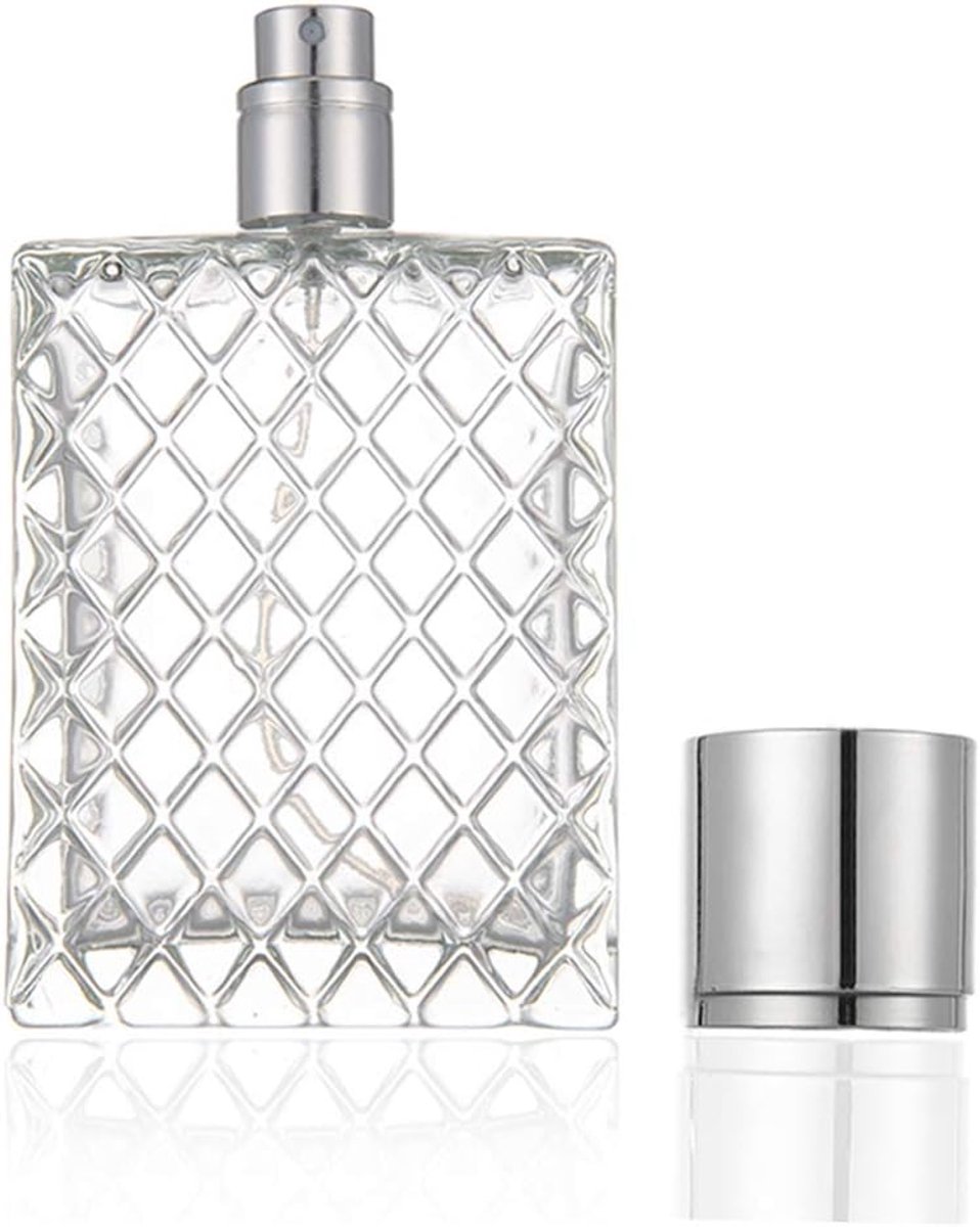 Casalora Parfum Verstuiver 100ml – Navulbare Spray Fles – Fijne Mist Atomizer – Transparante Glazen Reisfles voor Parfum en Essentiële Oliën