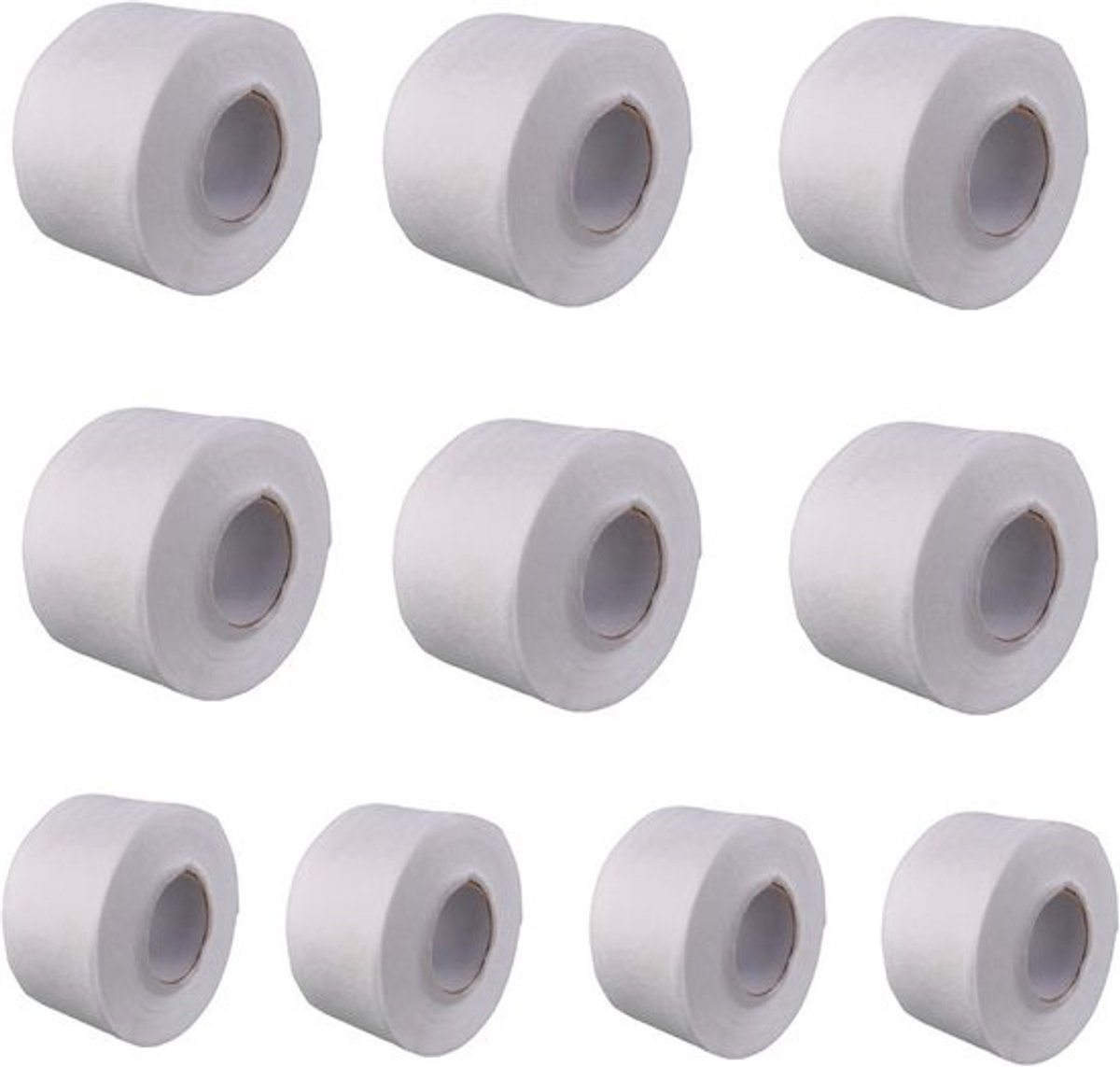 10 Rollen Halskraag Papier voor Kappers - 500 Vellen Wit Vliesstof