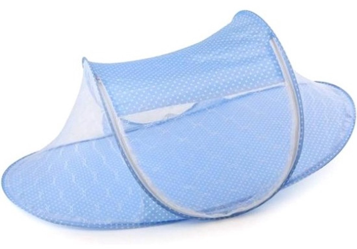 Opvouwbaar Draagbaar Babybed voor Binnen en Buiten - Sky Blue/Groen