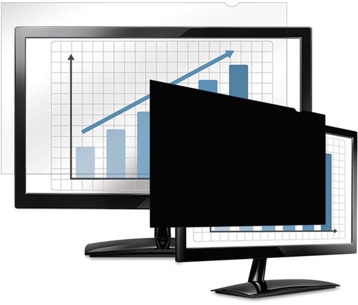 Scherm Privacyfilter - Beeldscherm Beveiliger - Bescherm Gevoelige Data - Zijdelings Zwart Zicht - 27 Inch Widescreen - Zwart