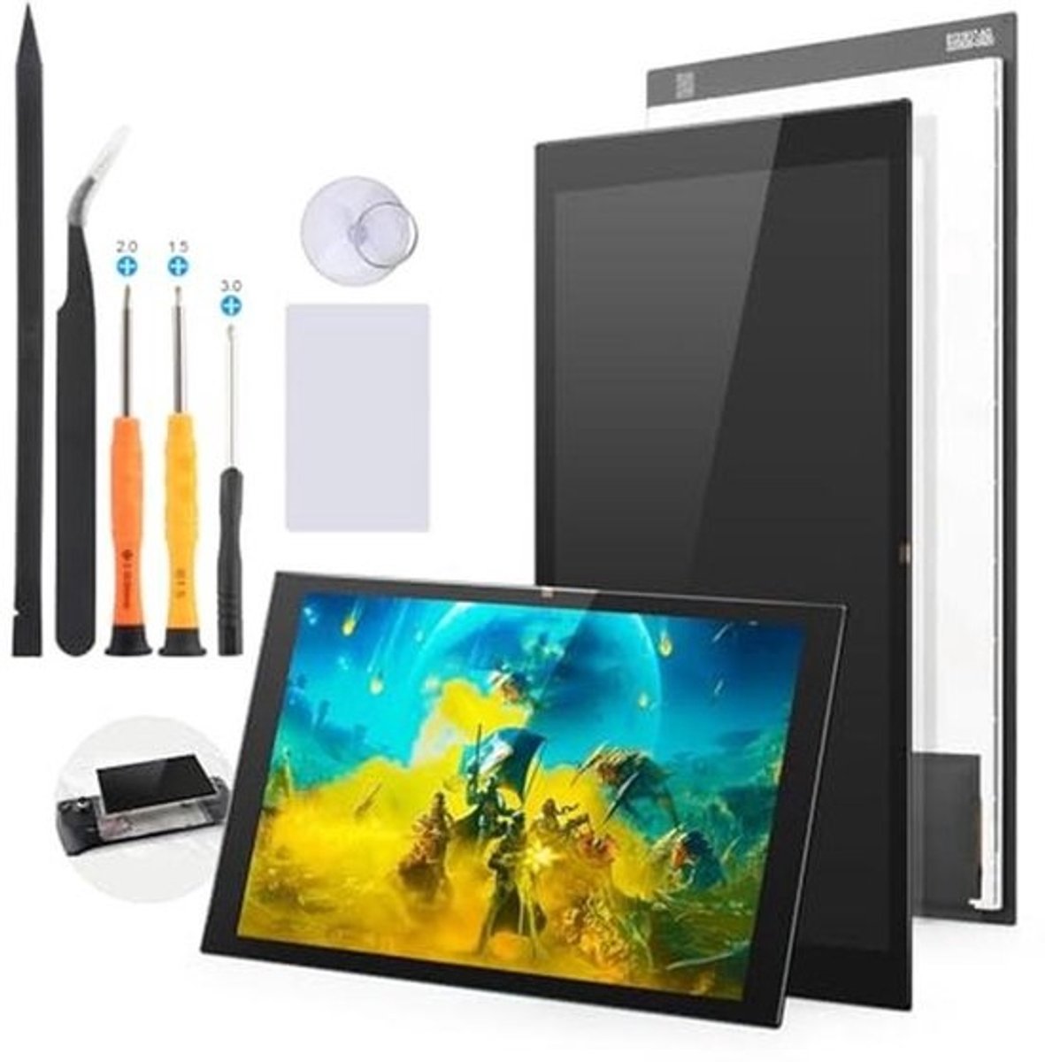 LCD Scherm Vervanging voor Steam Deck - Anti-Glare Screen met Reparatie Tools