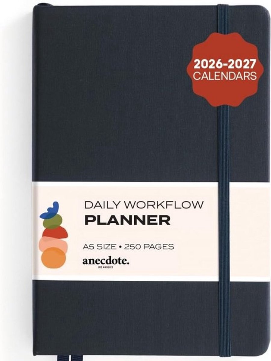 Ongedateerde Dagplanner A5 Hardcover - Dag-, Week- en Maandplanning voor Doelen Stellen