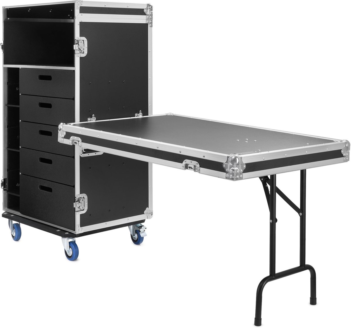 Workstation met lade en tafel - Innox IX-BK-DR-WS-T - Multikleur