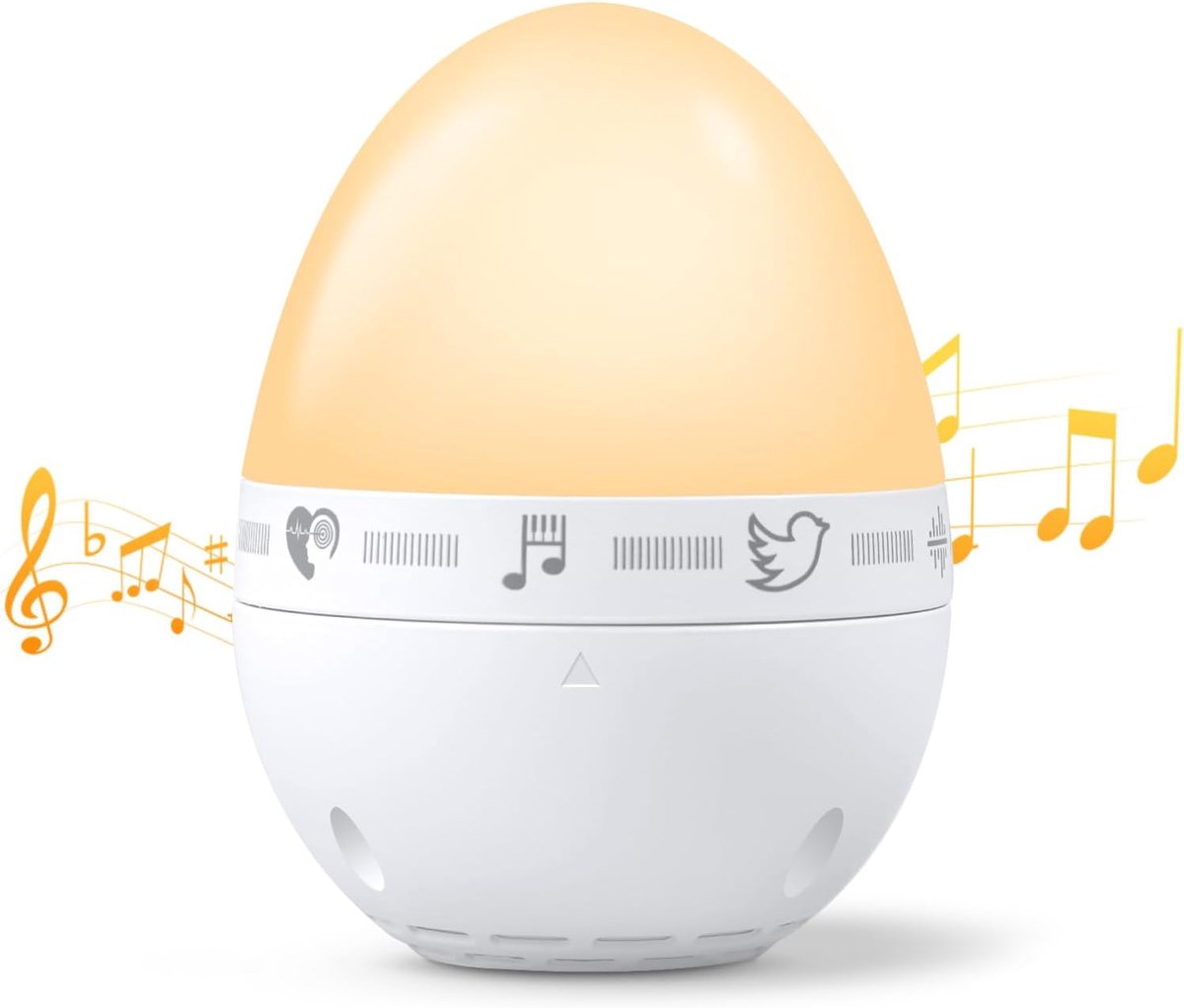 Baby Witruismachine – 9 Kalmerende Geluiden – Instelbaar Nachtlampje – Timer – Natuurgeluiden | Voor Babyslaap – Draagbaar – Oplaadbaar via USB-C