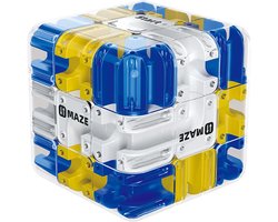 casalora - Doolhof spel - Rubiks kubus - Educatief speelgoed - 3D Labyrint Kubus Puzzel - Fun Maze Rolling Cube - Breinbreker voor Stressverlichting, Logisch Denken en Fijnmotoriek - 3D Doolhof voor Kinderen en Volwassenen - Blauw