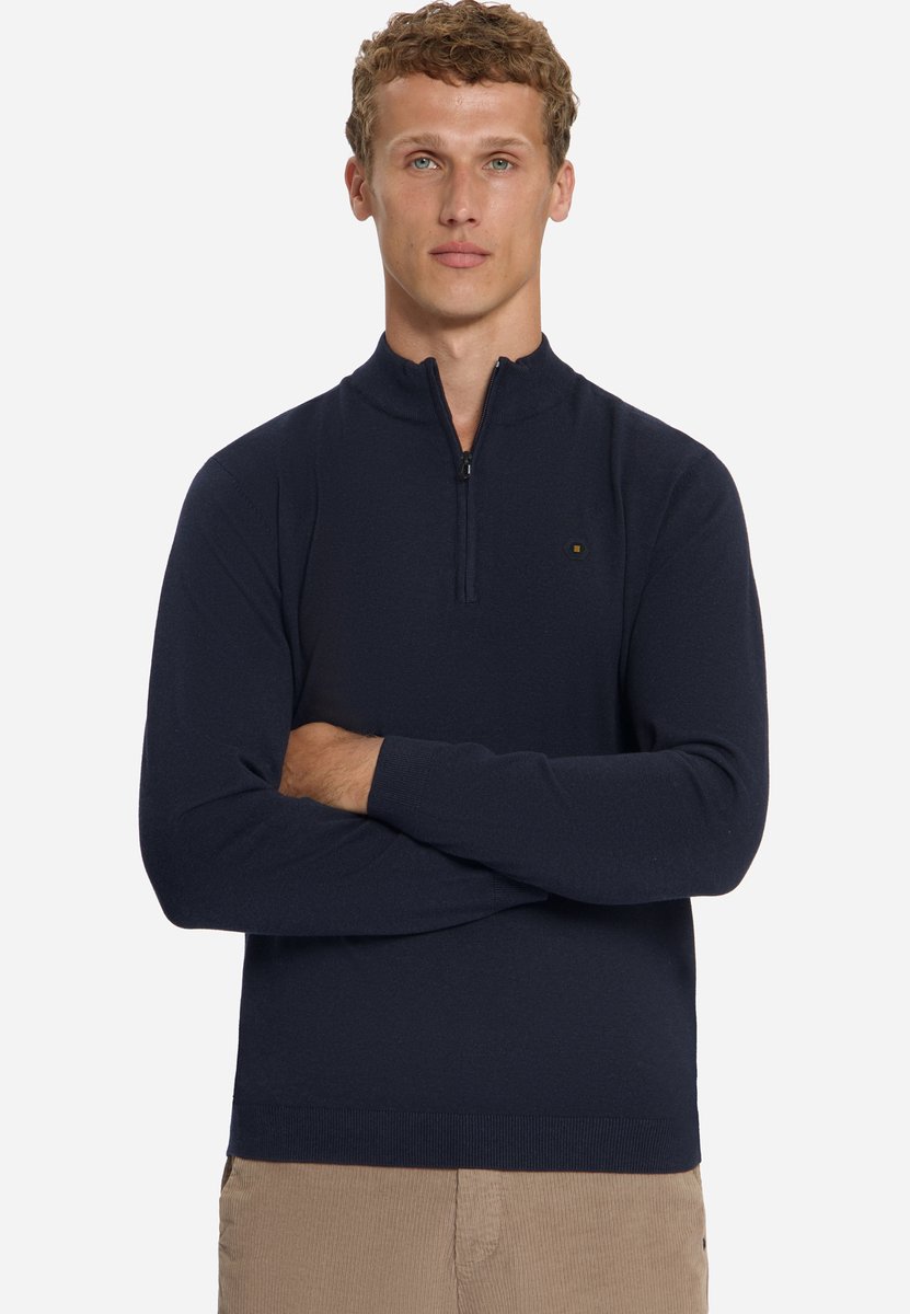 Melange Half-Zip Trui