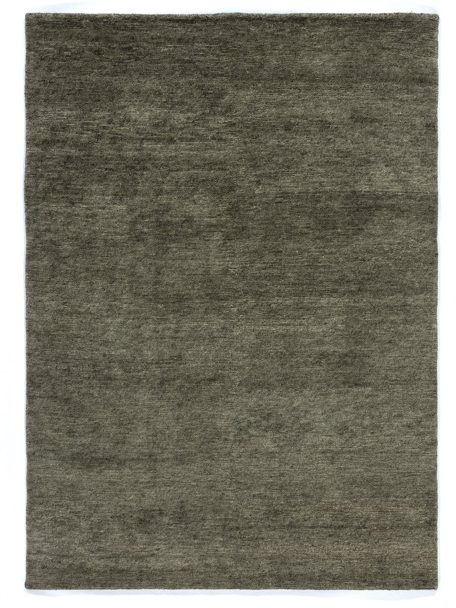 Lino Heritage Green Tapijt 200x250cm - Handgeknoopt Vloerkleed van Pure Wol - 100% Handgesponnen Wol – 4,5 kg/m² - 57.800 knopen/m² - 15mm dik - Hoogwaardig Groen Tapijt voor Woonkamer, Slaapkamer, Hal of Eetkamer