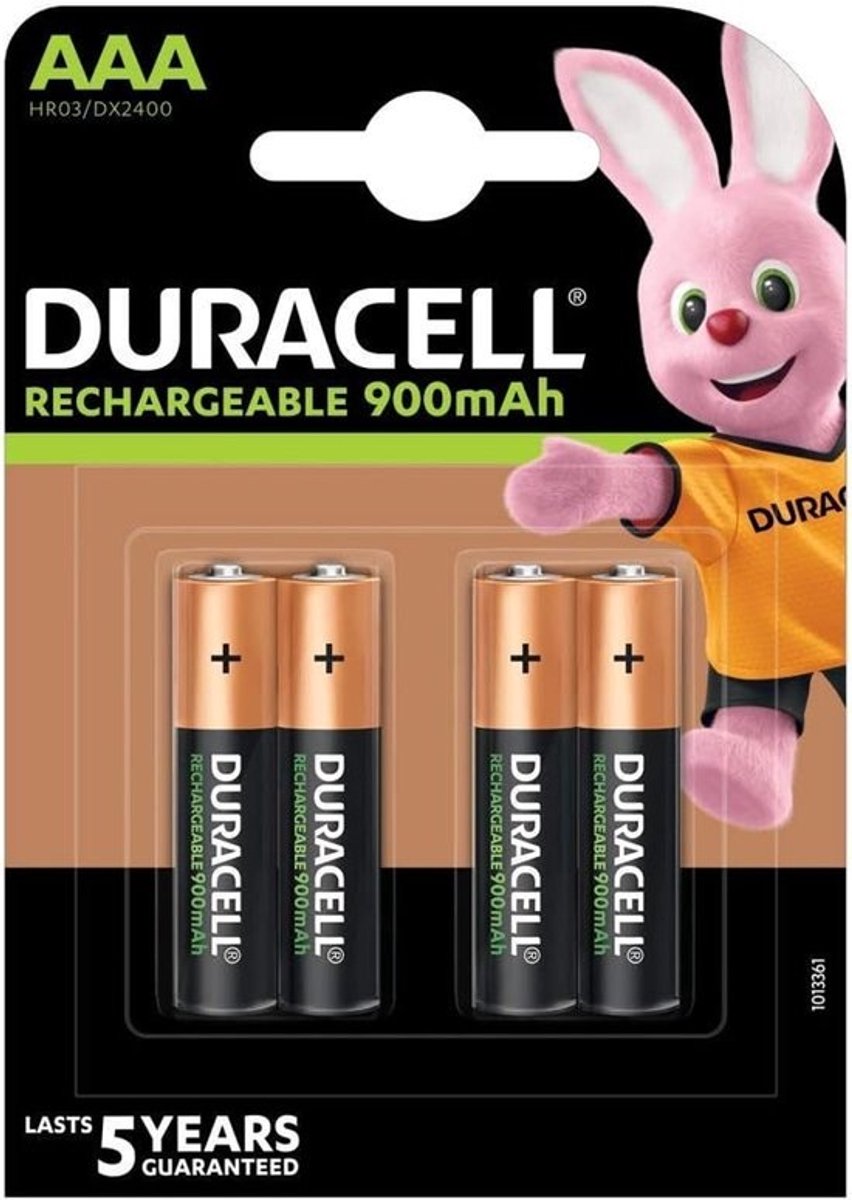 Oplaadbare Batterijen - AAA Penlite - Apparaten Voeden - 900mAh Capaciteit - Standaard Formaat - Grijs