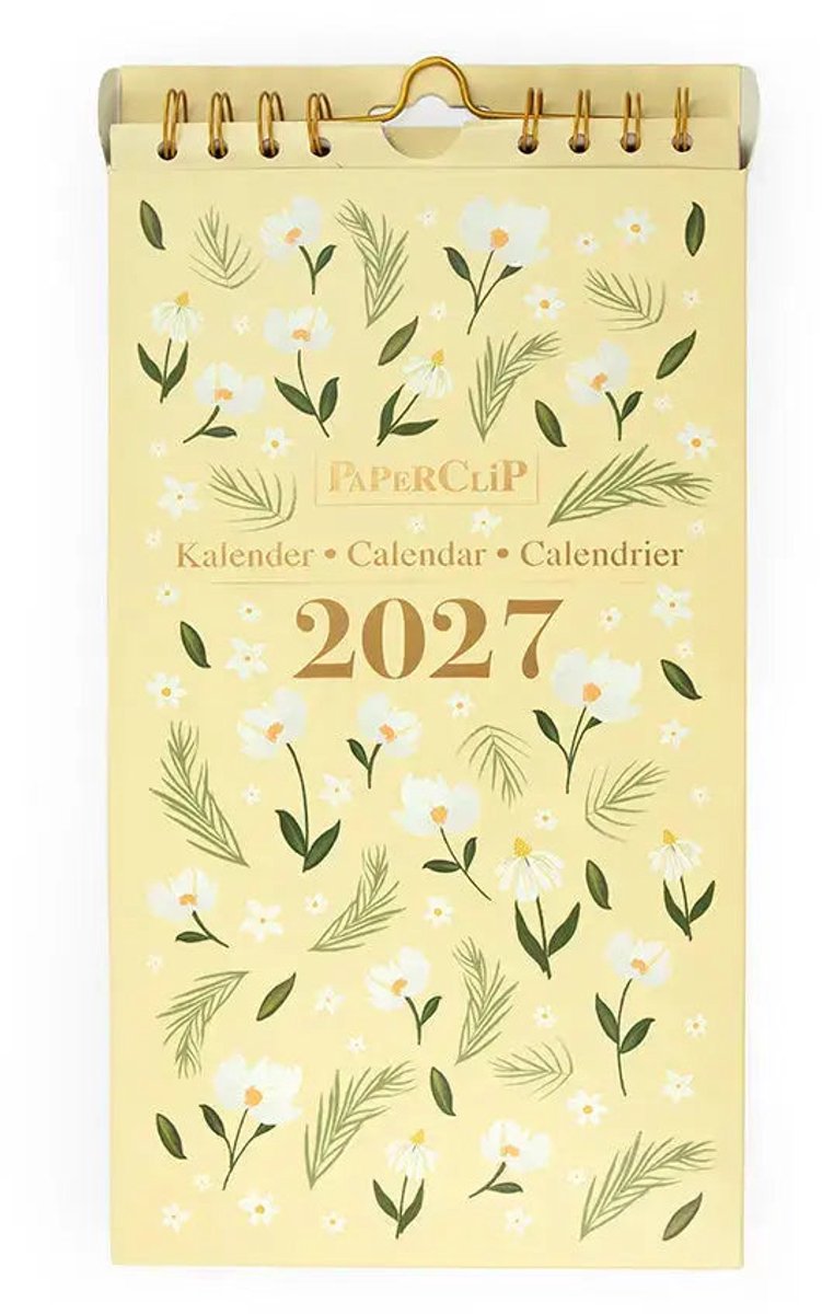 Weekkalender Yellow 2027 – Paperclip