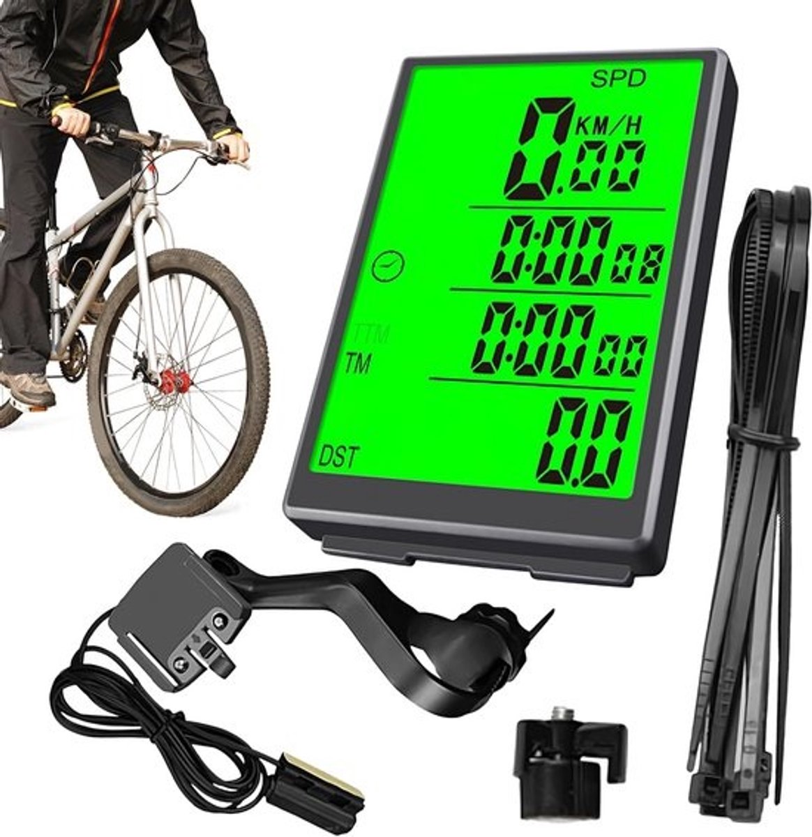 Fietscomputer - Snelheidsmeter Fiets - Fietsen Trainen - Hoge Precisie Meting - 78 x 51 cm - Uniek