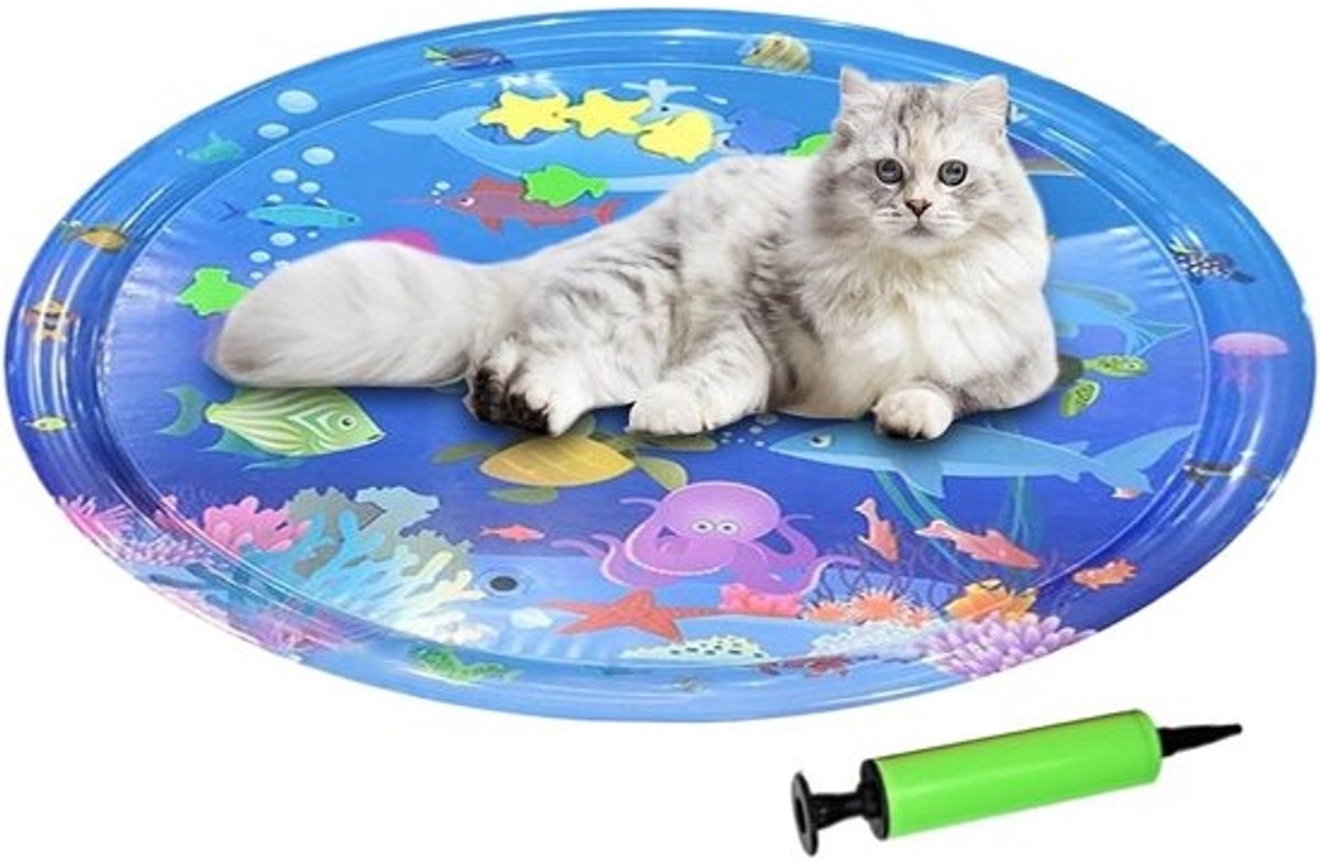 Babys Watermat - Dieren Koelmat - Koel Activiteiten - Opvouwbaar Interactief - 100 cm Opgeblazen