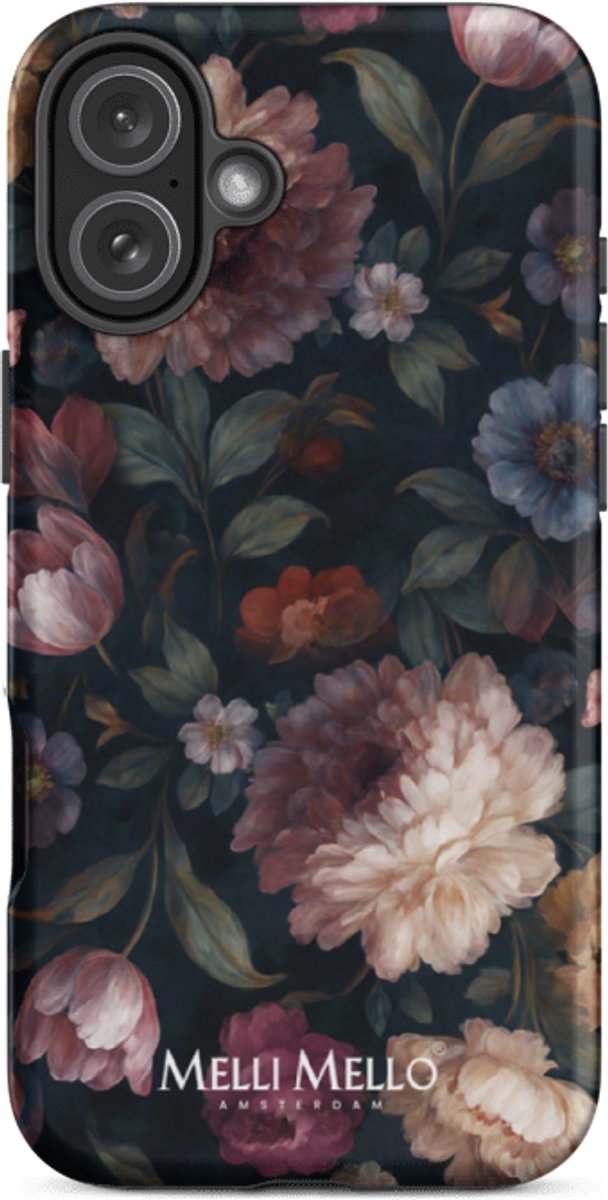Melli Mello Telefoonhoesje Noir Bloom (Tough Case) - Apple iPhone 16 Plus