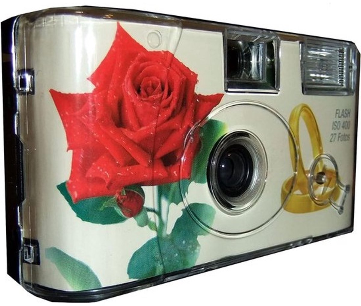 Wegwerpcamera Set - Foto Camera Pakket - Herinneringen Vastleggen - Inclusief Batterijen Film - 8x9x7 cm - Roze