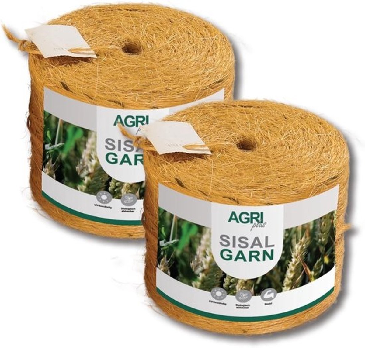 Sisal Touw - Duurzaam Garen - Veilig Vastzetten - Weerbestendig UV-bestendig - 6x 7560m - groen