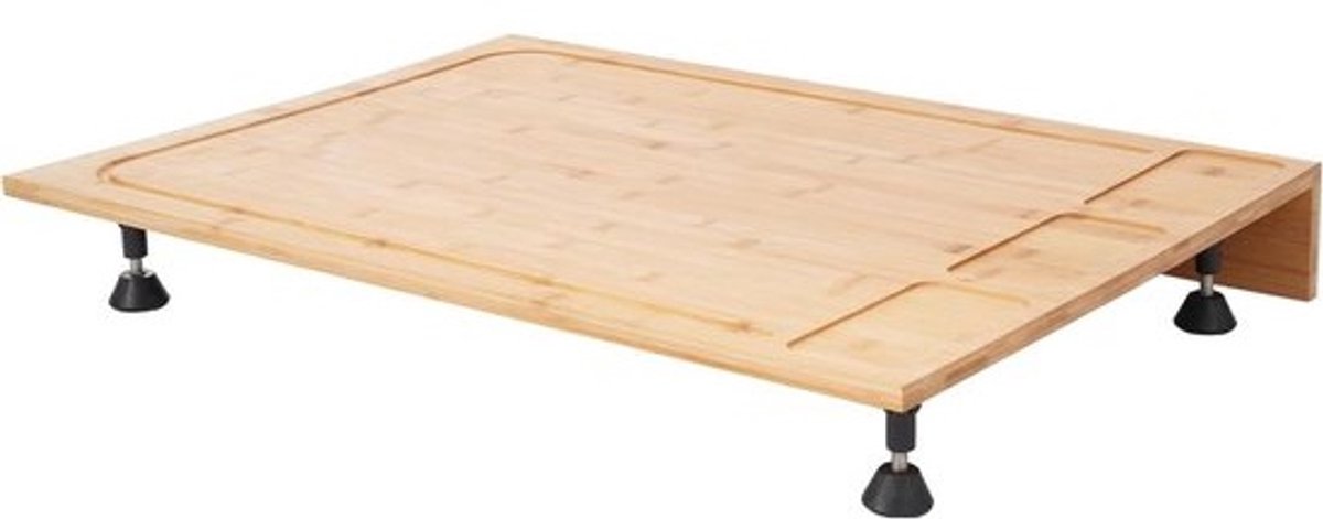 Grote Bamboe Afdekplaat voor Fornuis of Keukenwerkblad - Houten Snijplank 75x54 cm