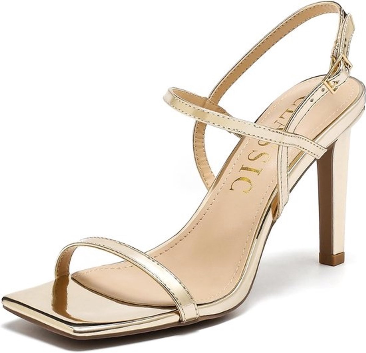Elegante Dames Sandalen met Hoge Hak en Enkelbandje