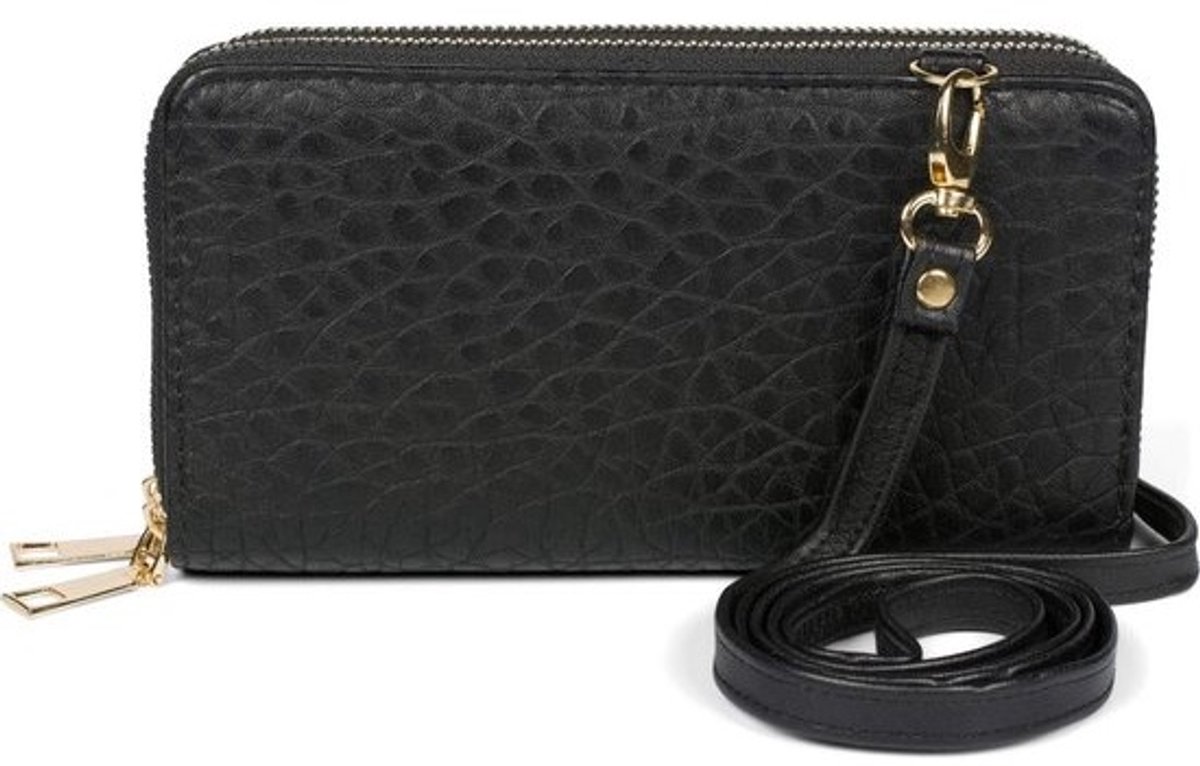 Dames 2-in-1 Mini Schoudertas Lederlook - Crossbody Tas en Portemonnee