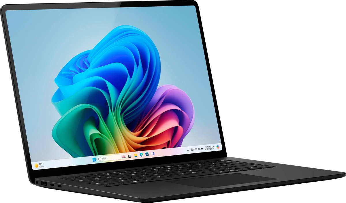 Microsoft Surface Laptop 8 Copilot+ PC Snapdragon 38,1 cm (15") Touchscreen 16 GB LPDDR5x-SDRAM 512 GB SSD Wi-Fi 7 (802.11be) Windows 11 Pro Zwart
