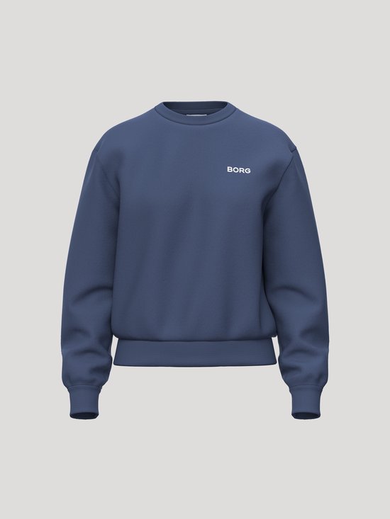 Donkerblauwe Björn Borg sweater met op de linkerborst het witte logo.
