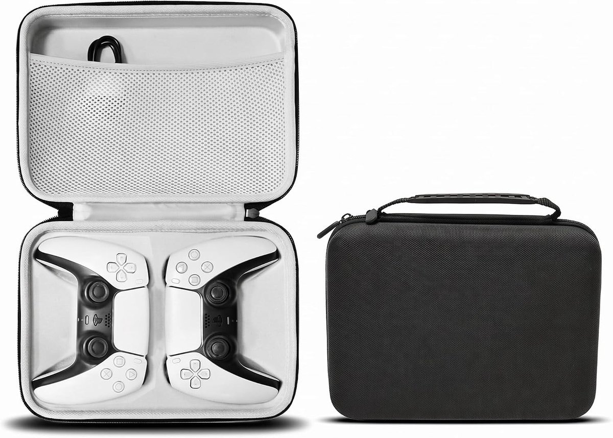 Draagtas voor PS5 en Xbox Controllers, Hardcase, EVA Bescherming, Lichtgewicht en Stofdicht, Opslagoplossing